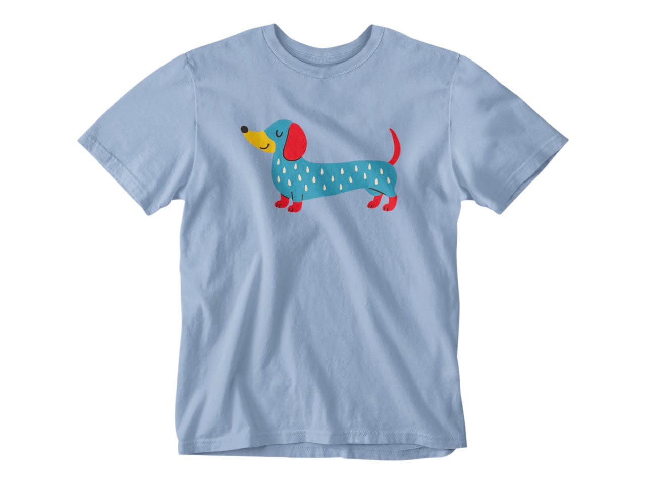 Sausage Dog Blue Tee
