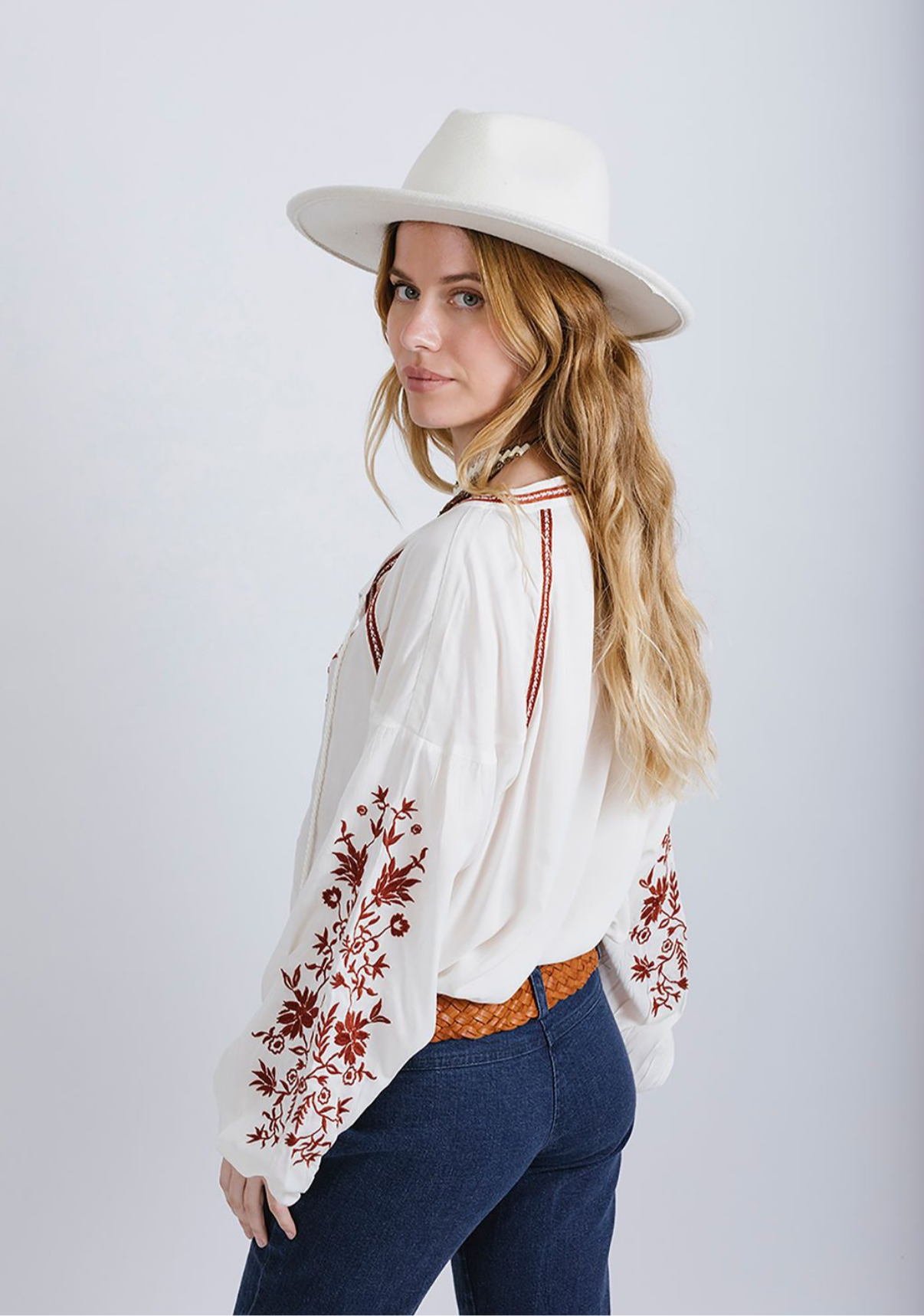 Desert Bloom Blouse - Desert Dust