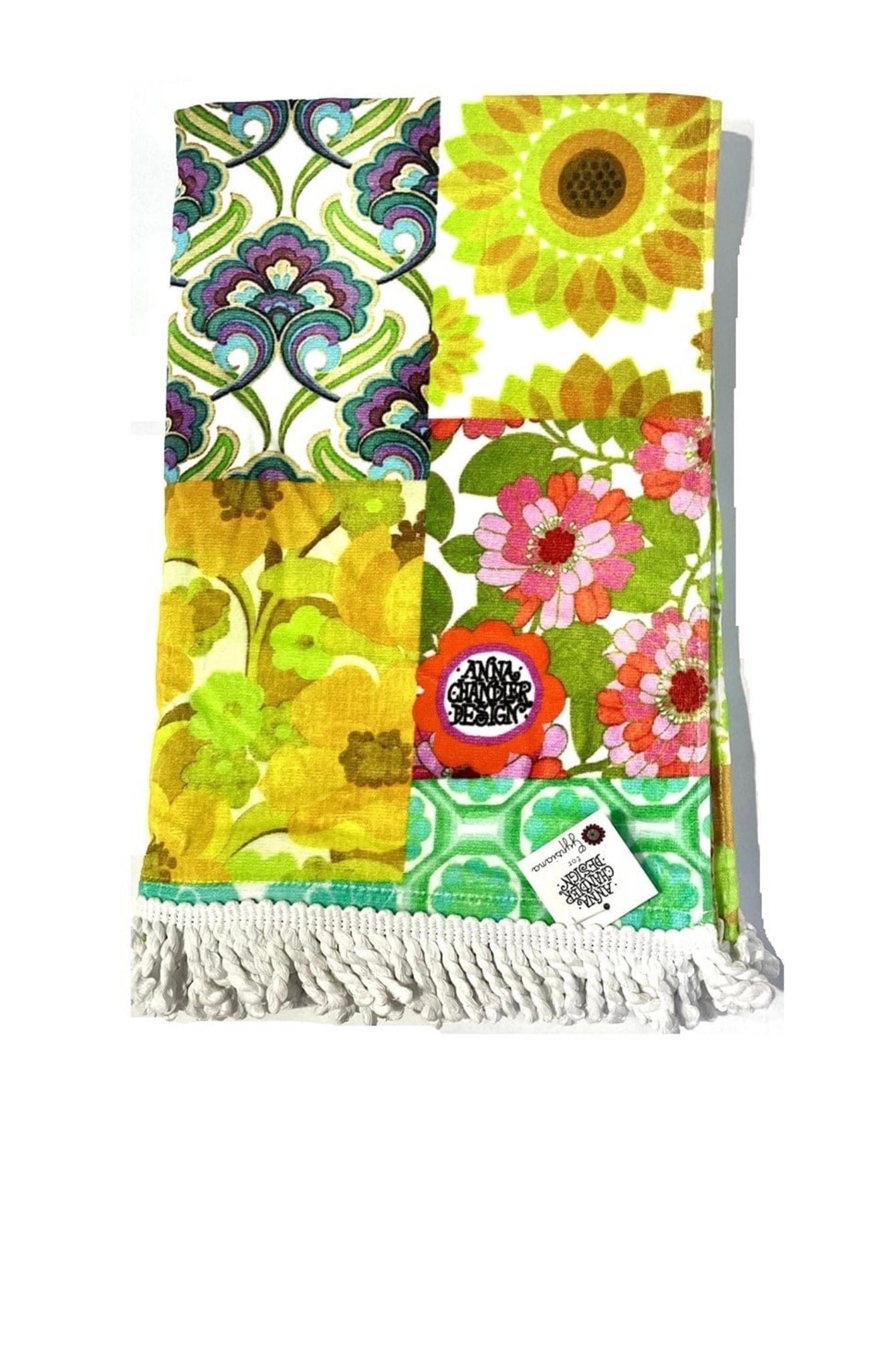 Beach Towel - 70s Green