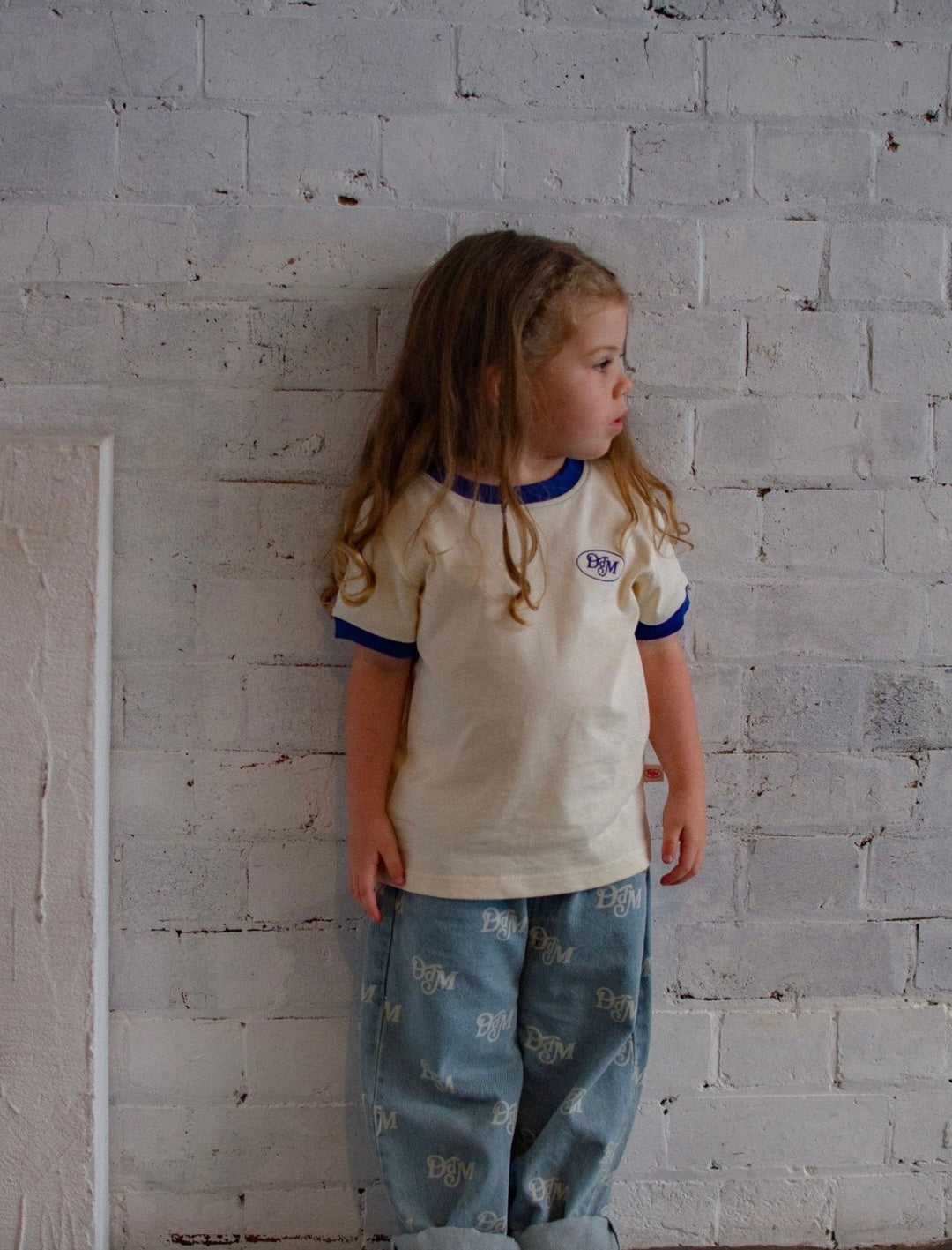Dad Dressed Me - Mini Tee Blue