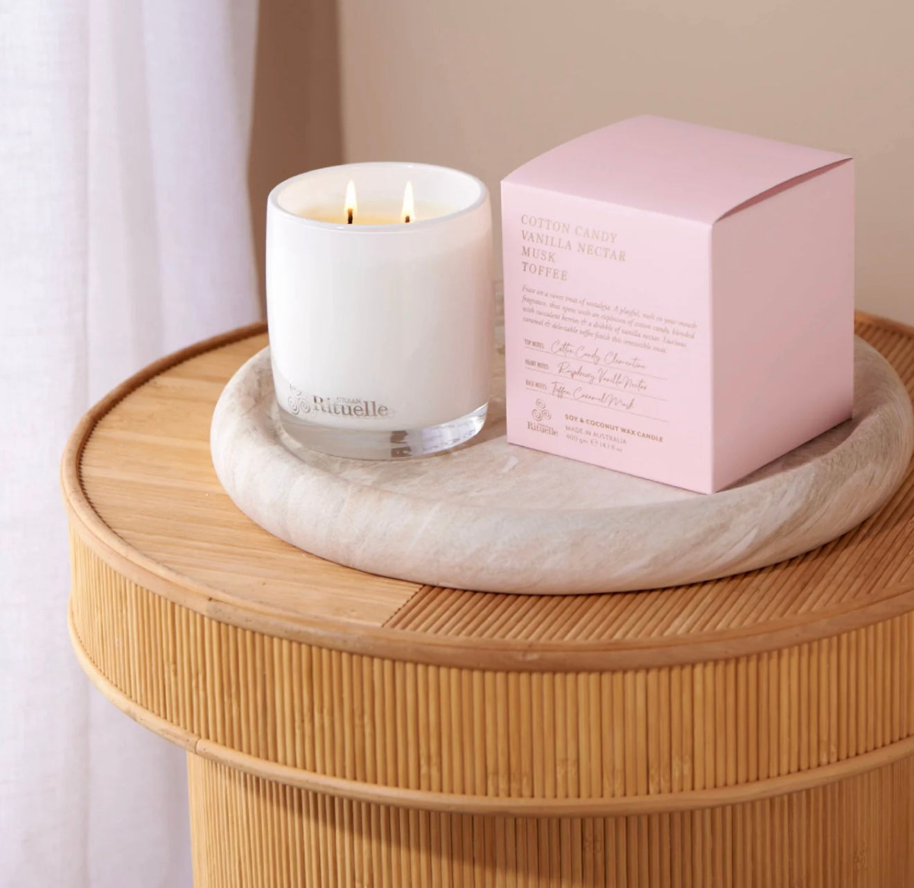 Cotton Candy, Vanilla nectar, Musk & Toffee - Soy Candle