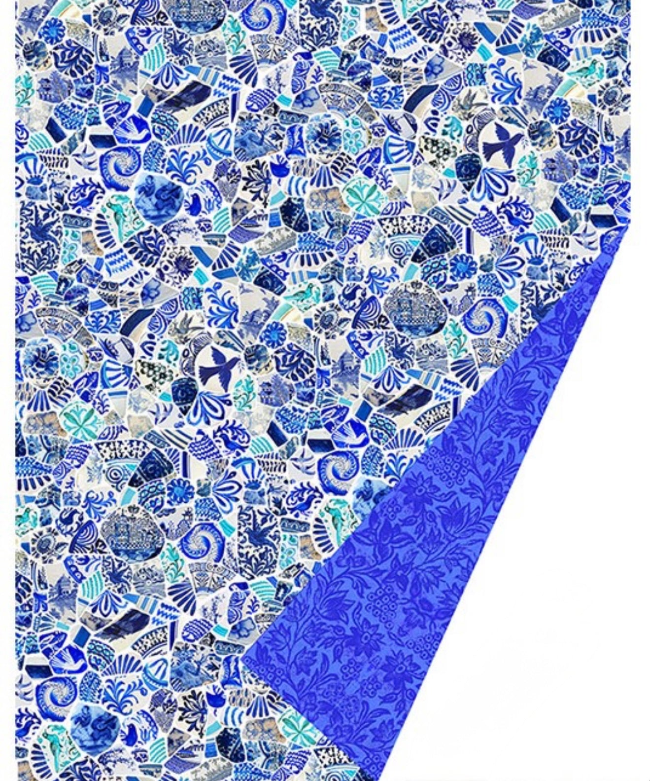 Velvet Throw - Blue Mosaic