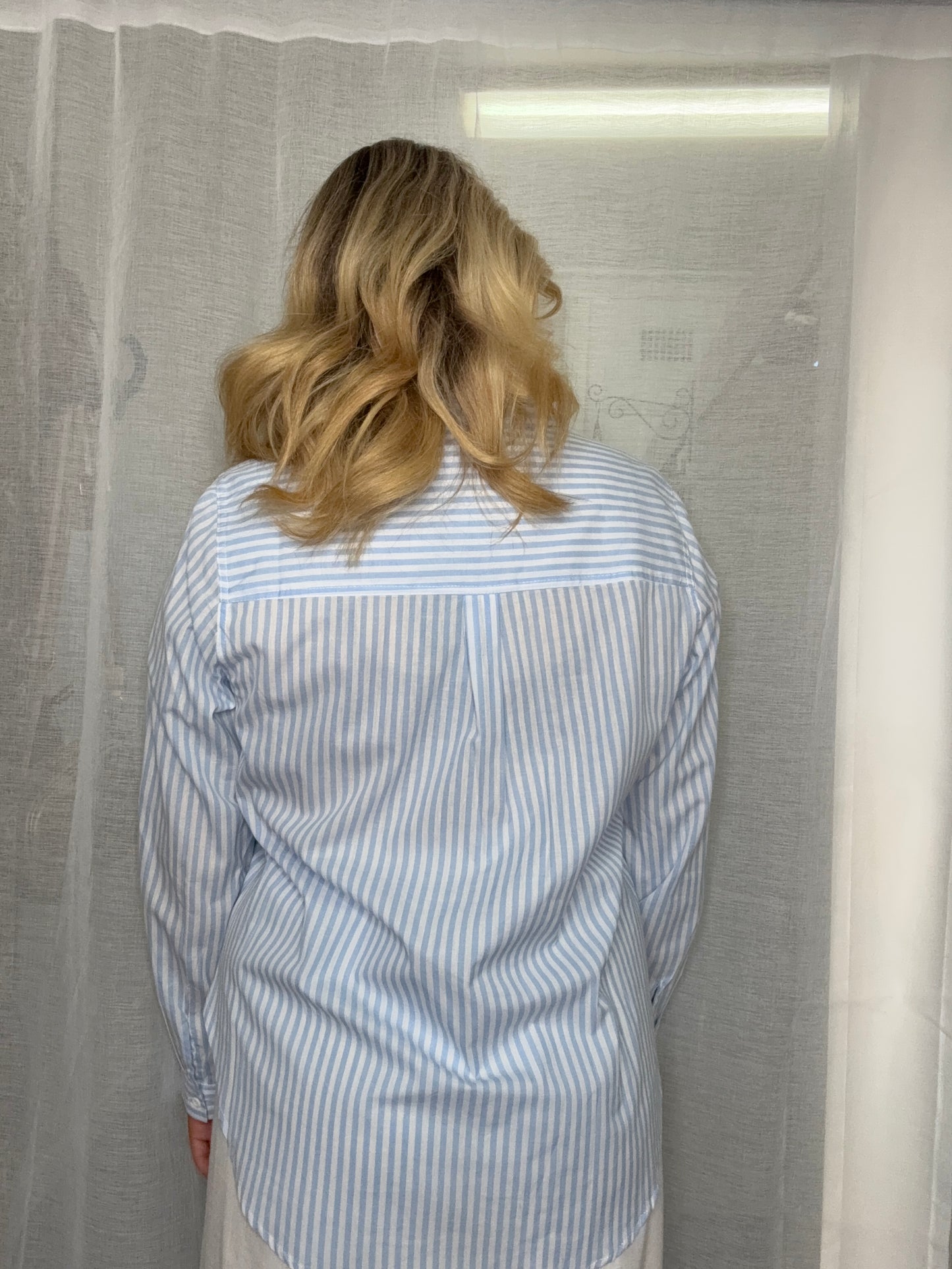 Blue Stripe - Button Up