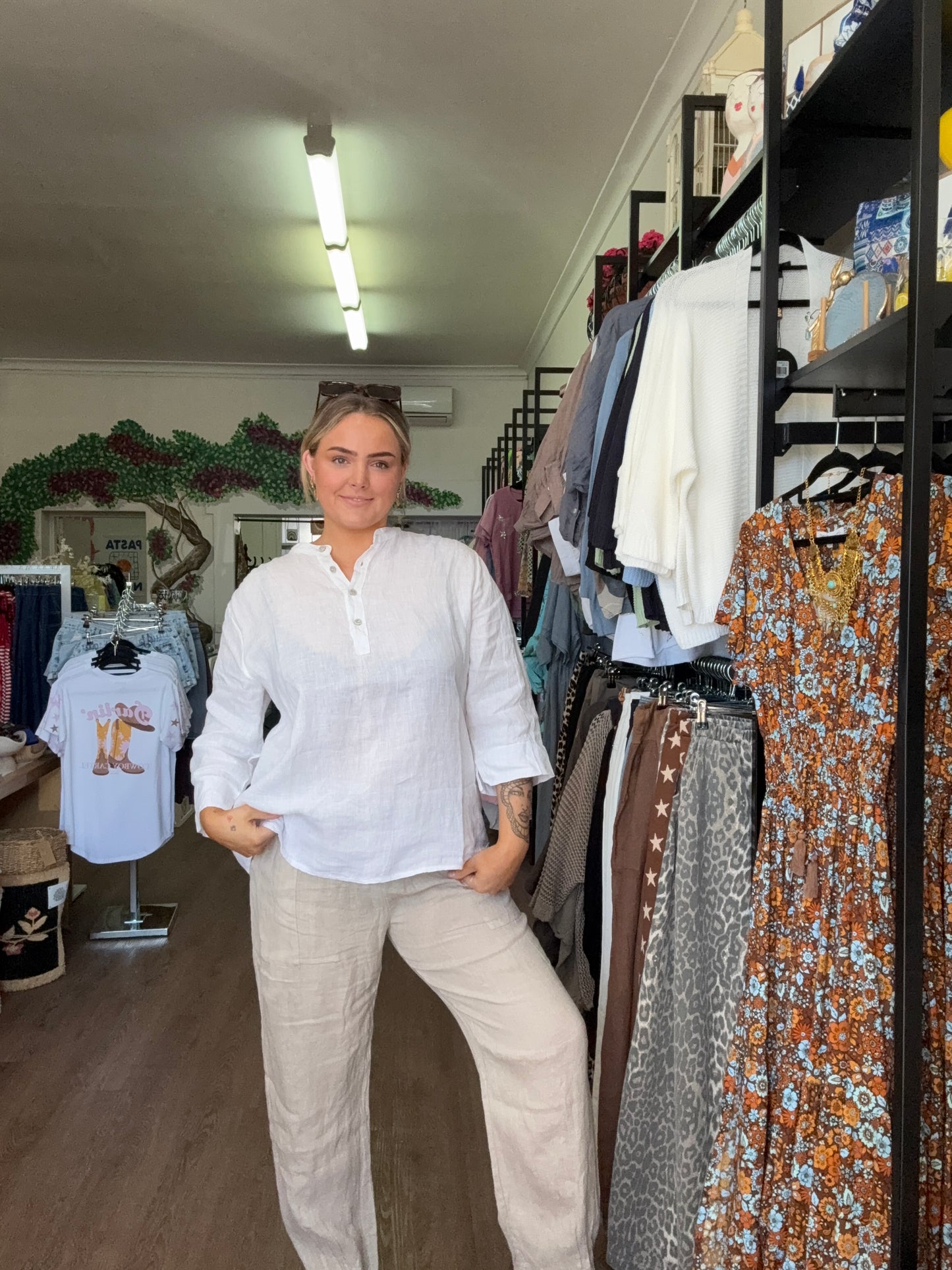 Linen Pants Beige