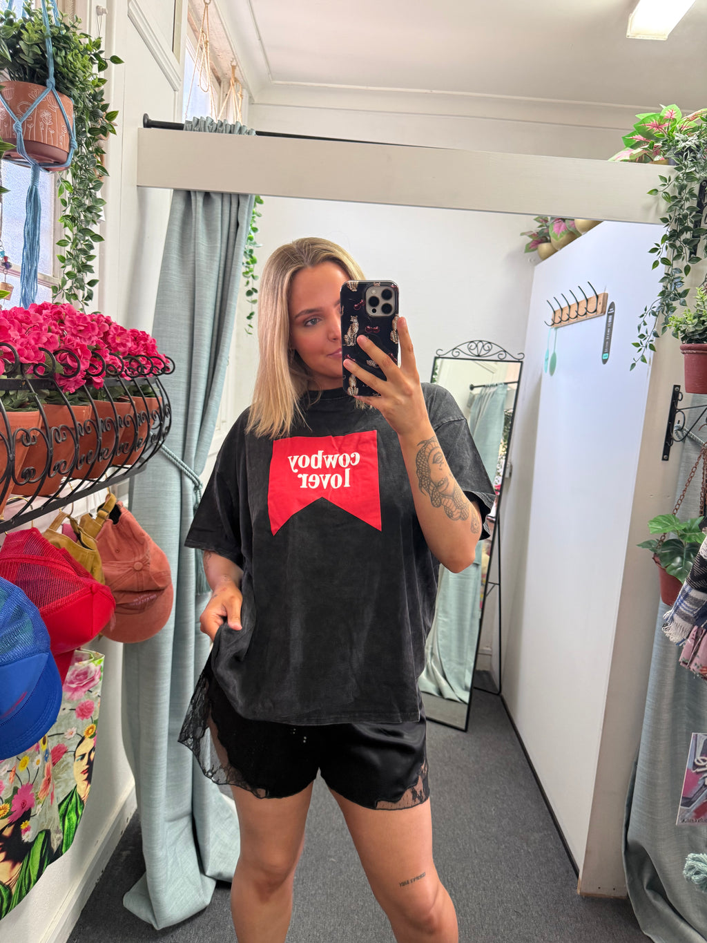 Black Satin Shorts - By Frankie