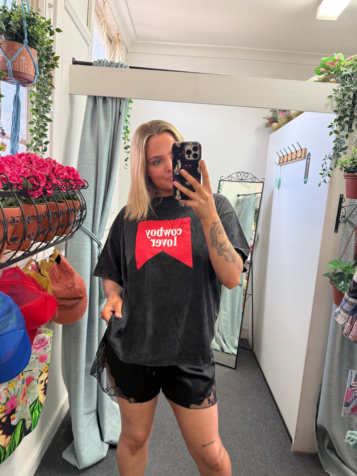 Black Satin Shorts - By Frankie
