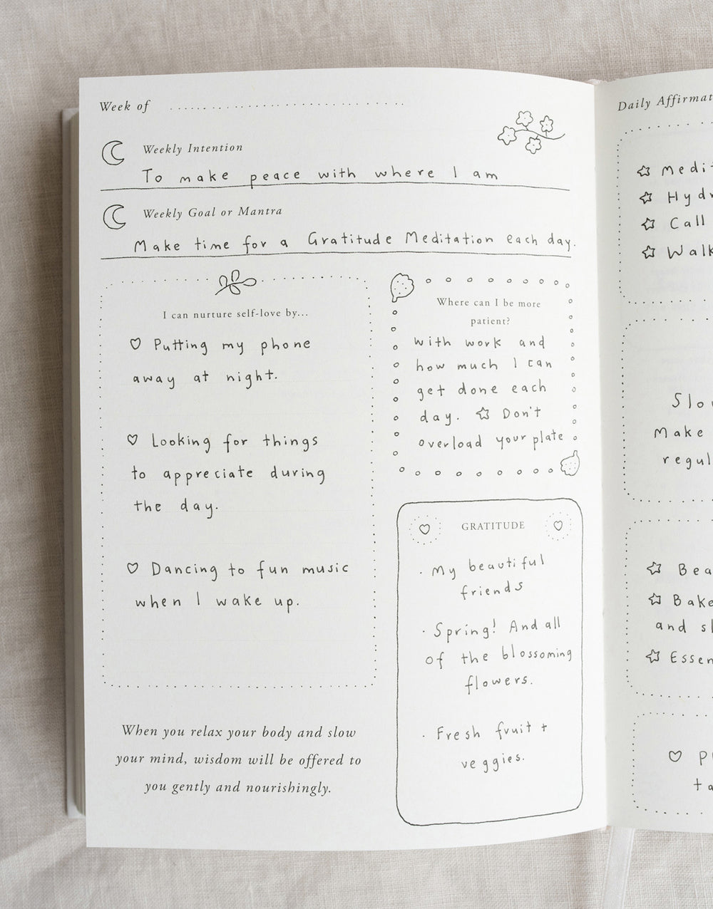 A Year of Coming Home' Guided Self-Love Journal