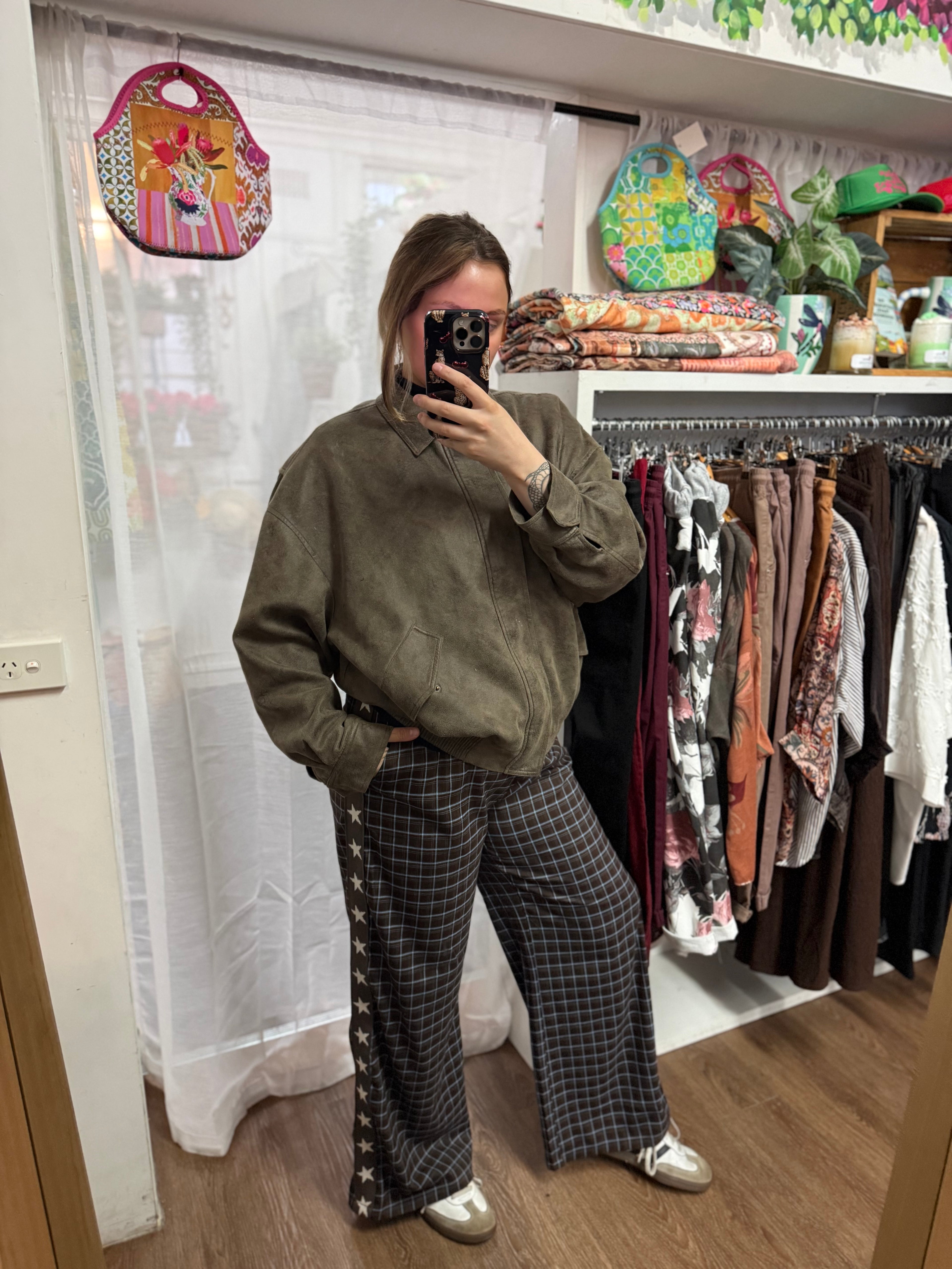 Gingham racer pant - By Frankie