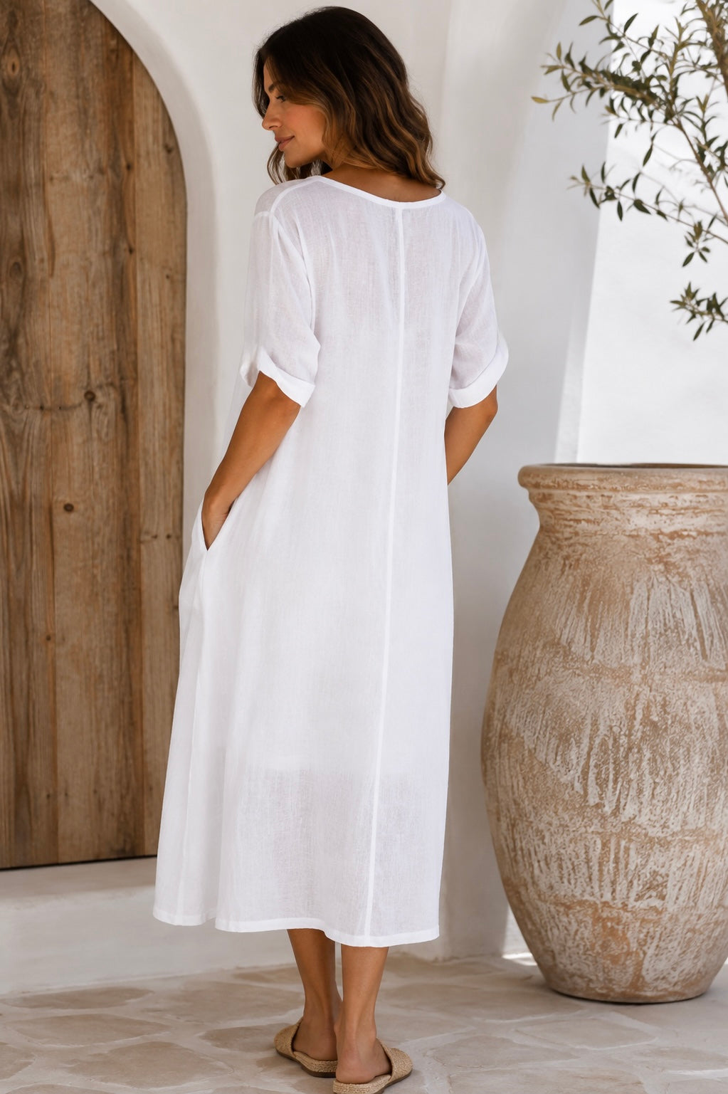 Misty Linen Dress