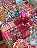 Canvas Tablecloth - Wildflower Tile