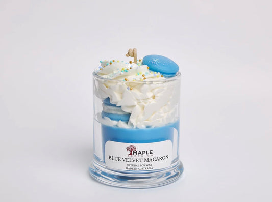 Blue Velvet Macaron - Candle