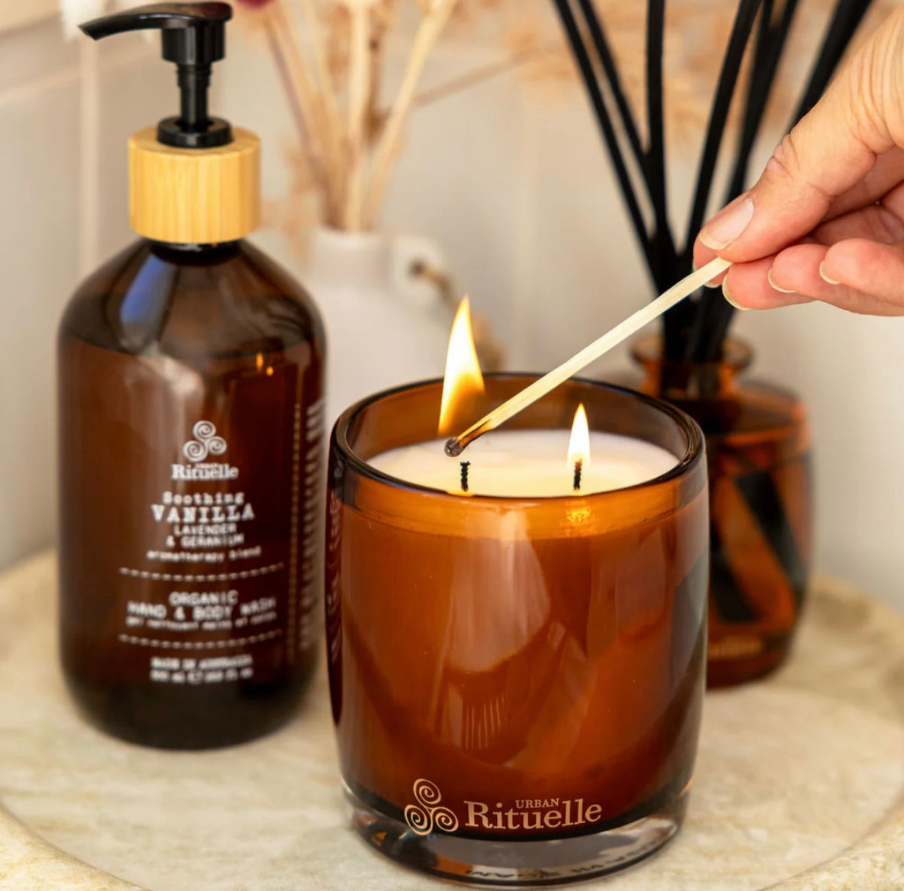 Vanilla, Lavender & Geranium - Soy Candle