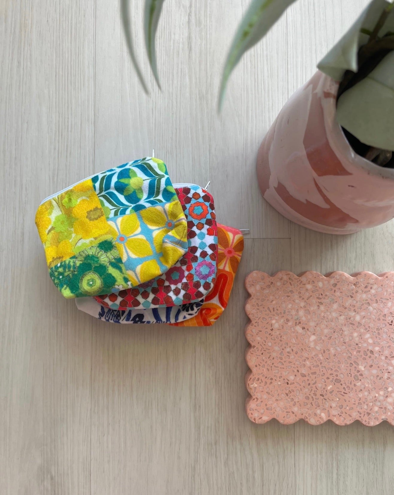 Velvet Purse Small - 70s Orange