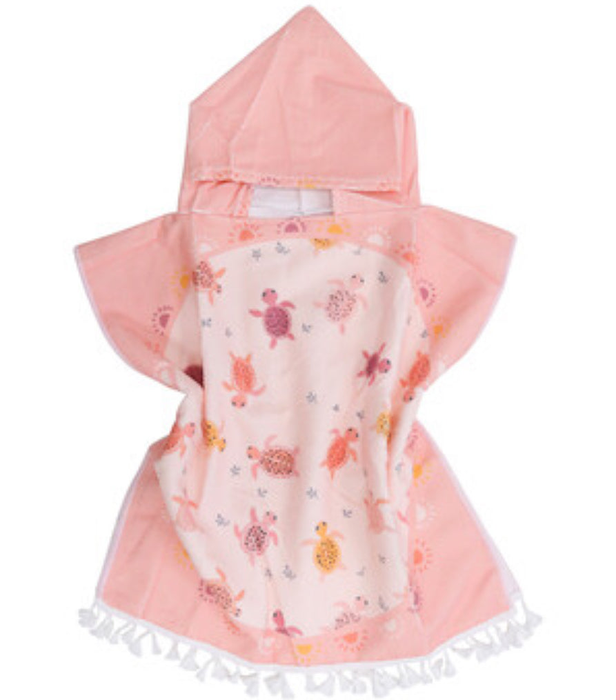 Kids Towel Poncho Turtles