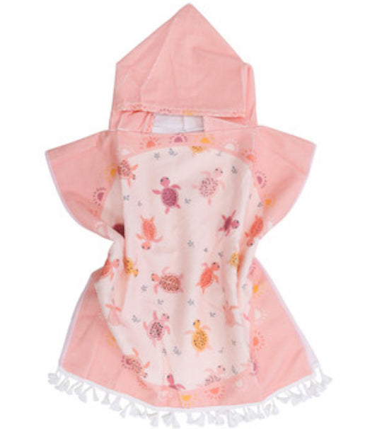 Kids Towel Poncho Turtles