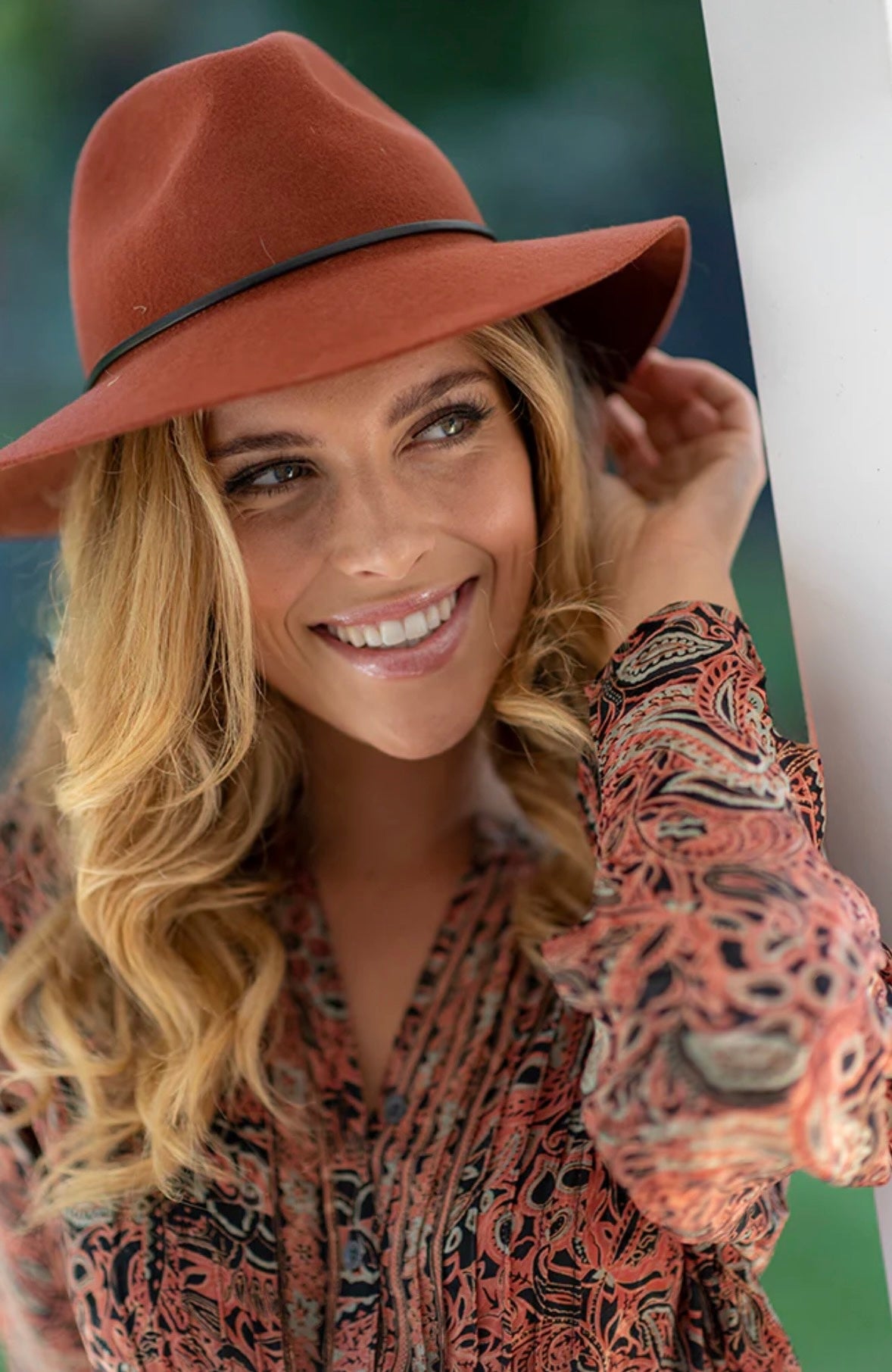 Cienna Fedora - Rust