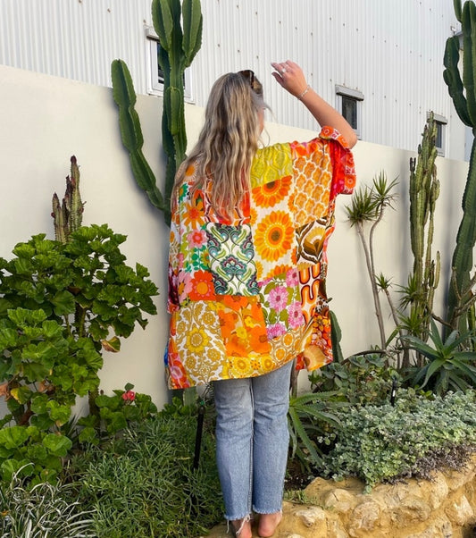 Kimono - Seventies Orange