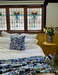 Velvet Throw - Blue Mosaic