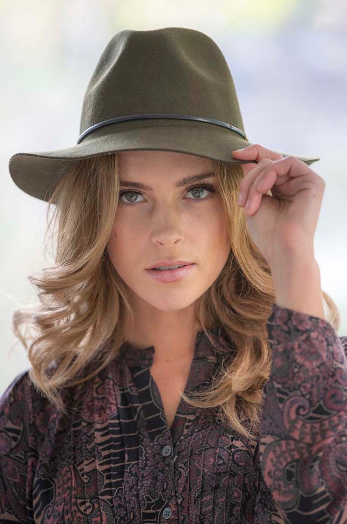 Cienna Fedora - Olive