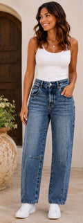 Louisa Barrel Leg Jean