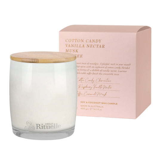Cotton Candy, Vanilla nectar, Musk & Toffee - Soy Candle