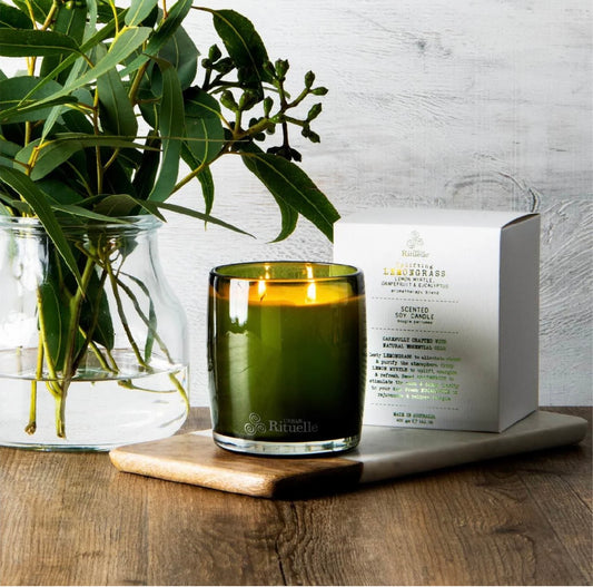 Lemongrass, Lemon myrtle, Grapefruit & Eucalyptus - Soy Candle