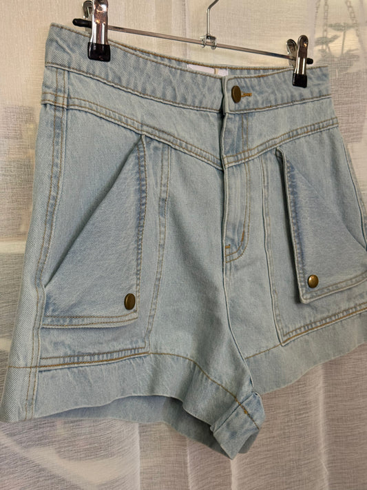 Beach Day Shorts - Light Denim