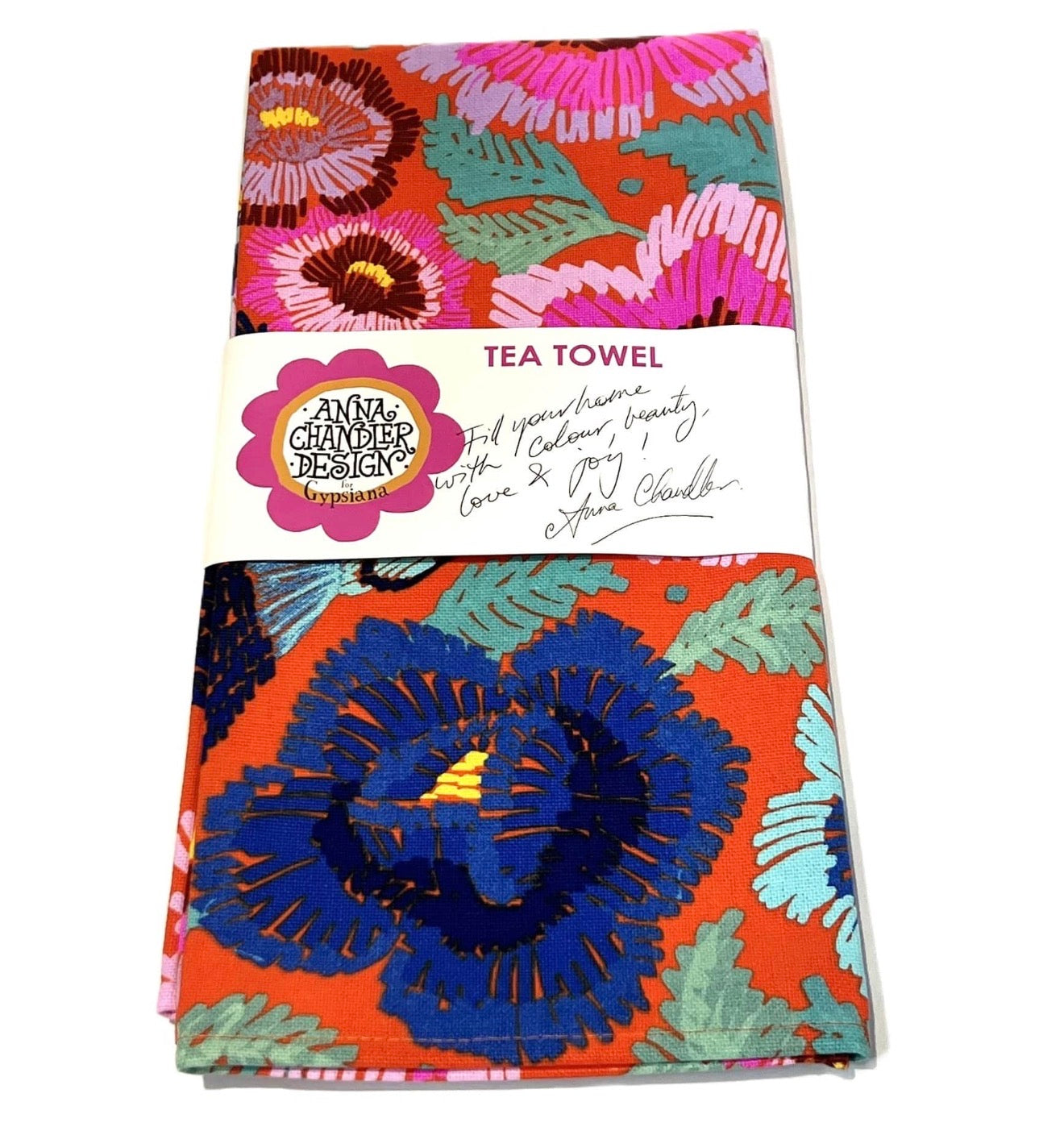 Birds & Roses - Tea Towel