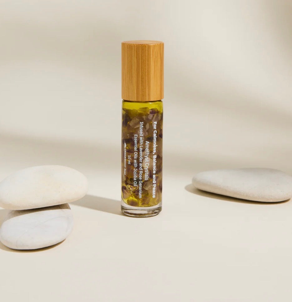 Amethyst Crystal - Roll On Essential Oil