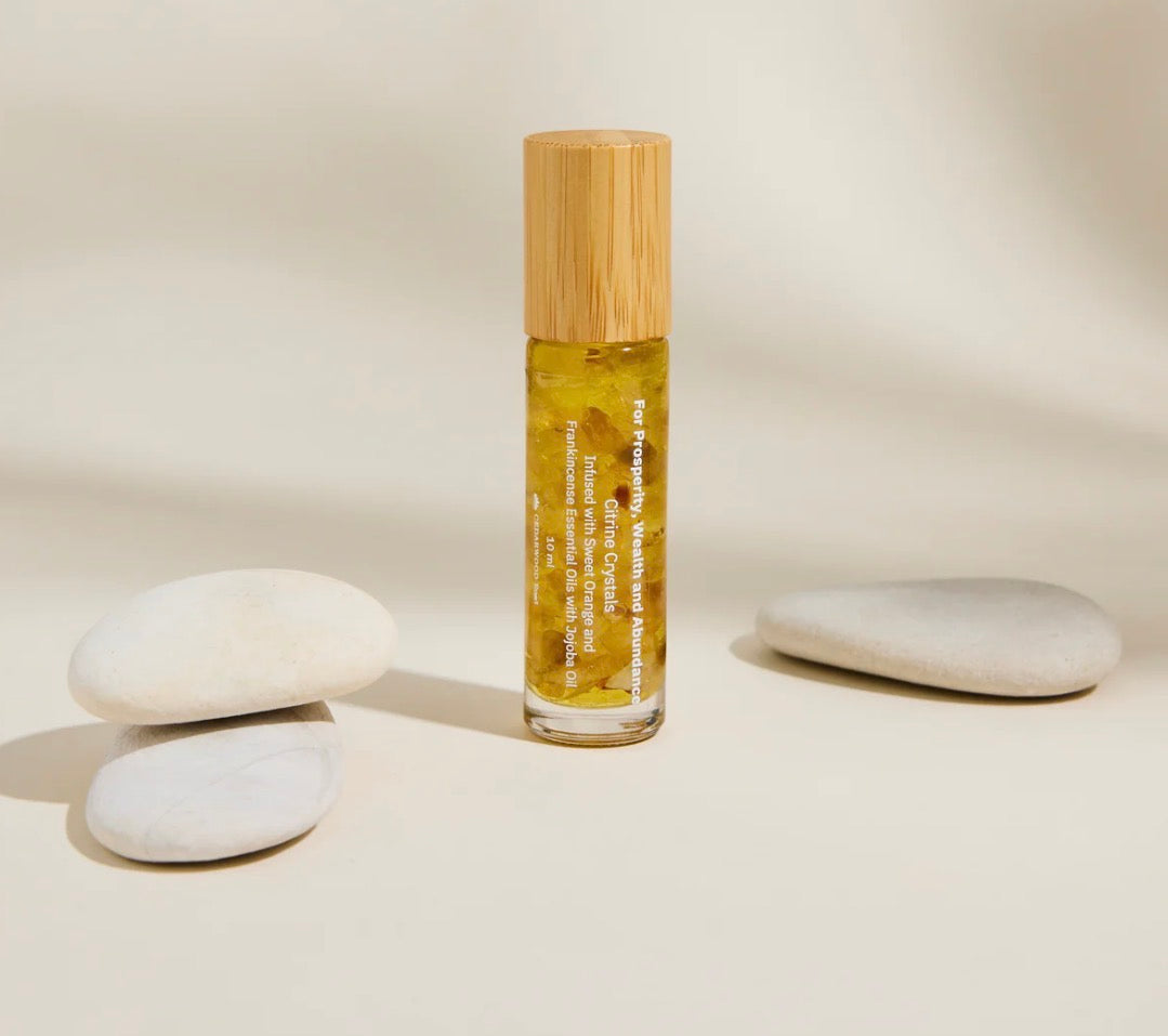 Citrine Crystal - Roll On Essential Oil