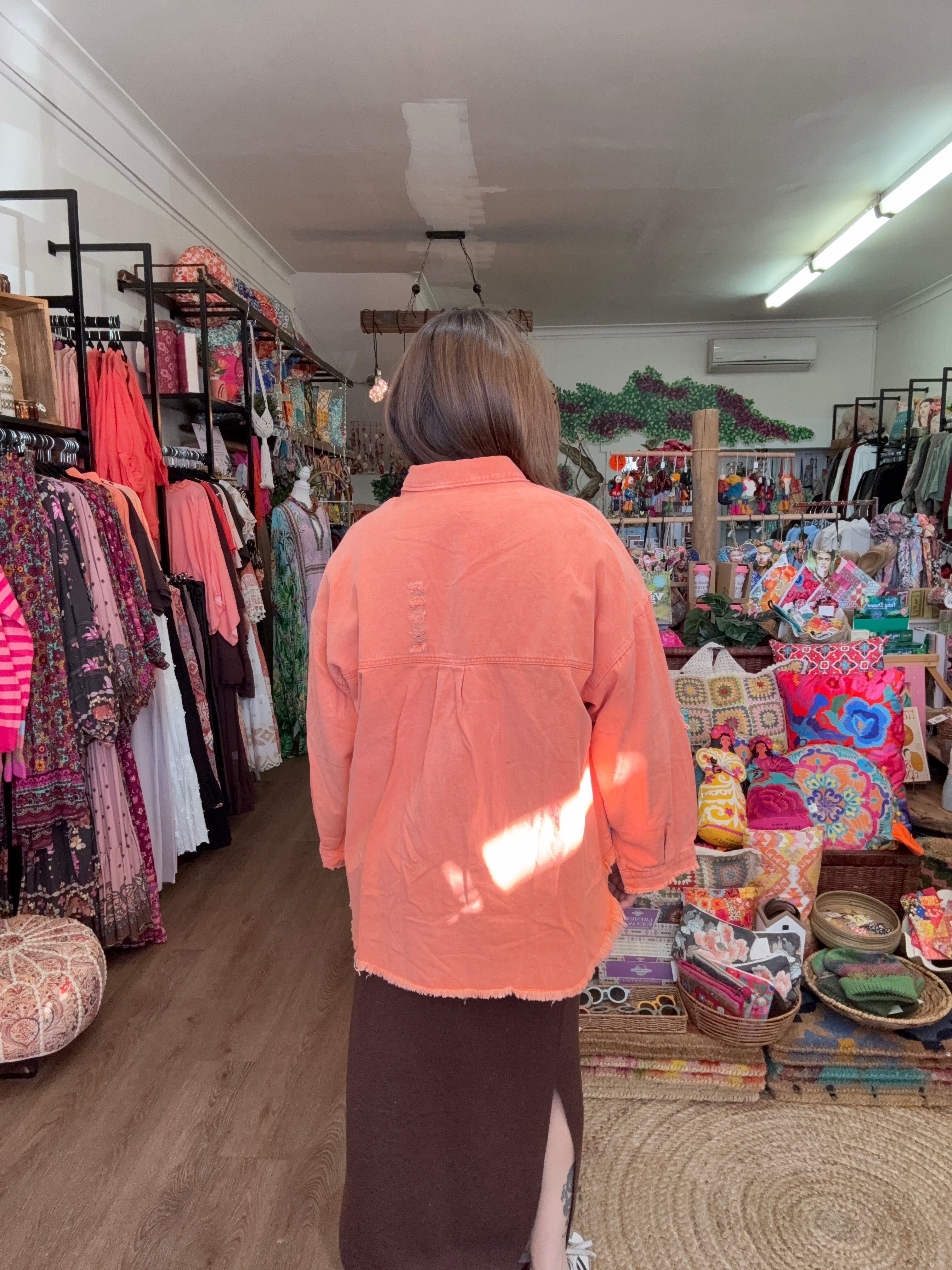 Sunset shacket