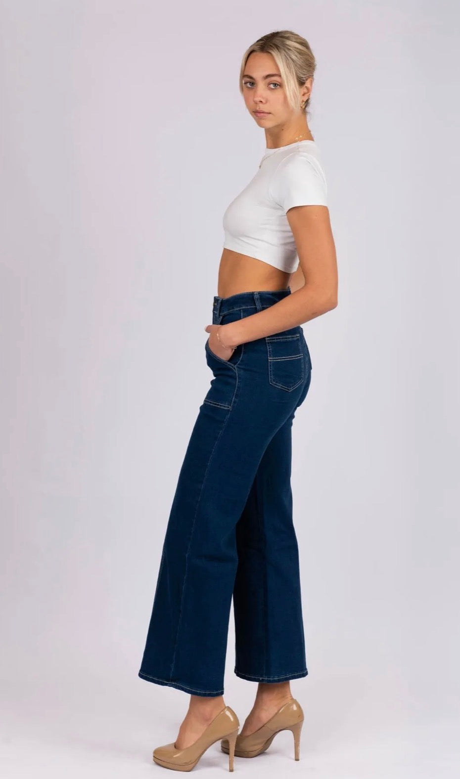High Waisted Jeans - Indigo