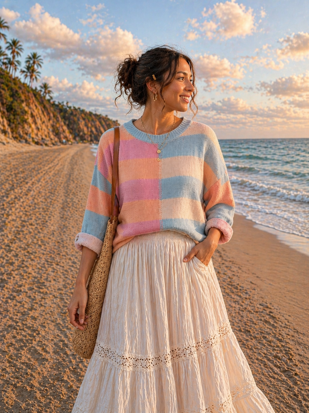 Sunset Petal Sweater