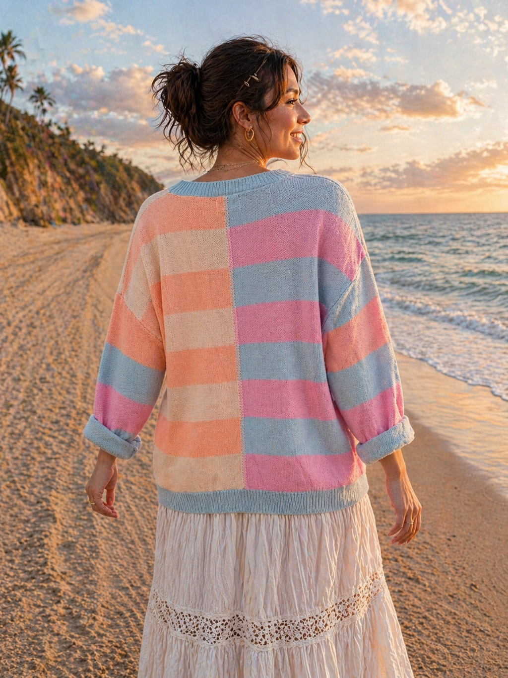 Sunset Petal Sweater