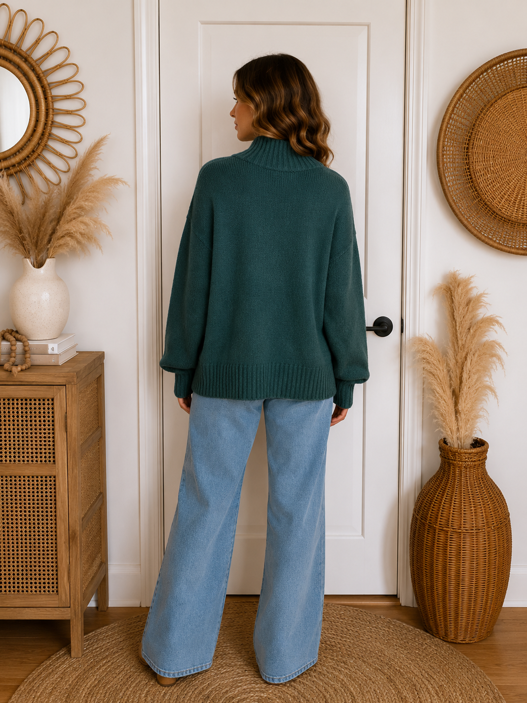 Emerald-burst Sweater
