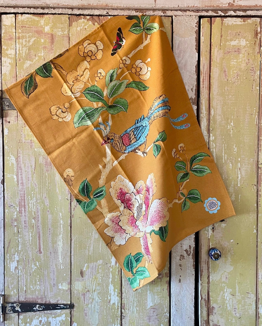 Tea Towel - Gold Chinoiserie