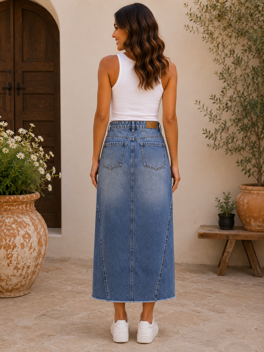 Bluebell Midi Denim Skirt