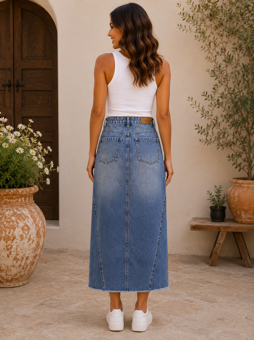 Bluebell Midi Denim Skirt