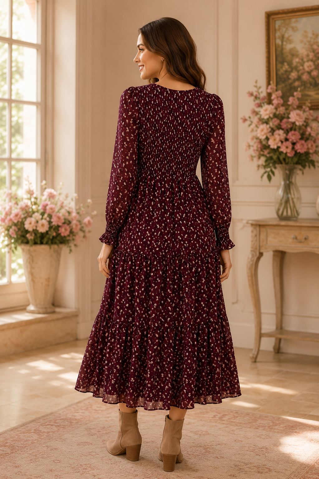 Ditsy Maxi Dress