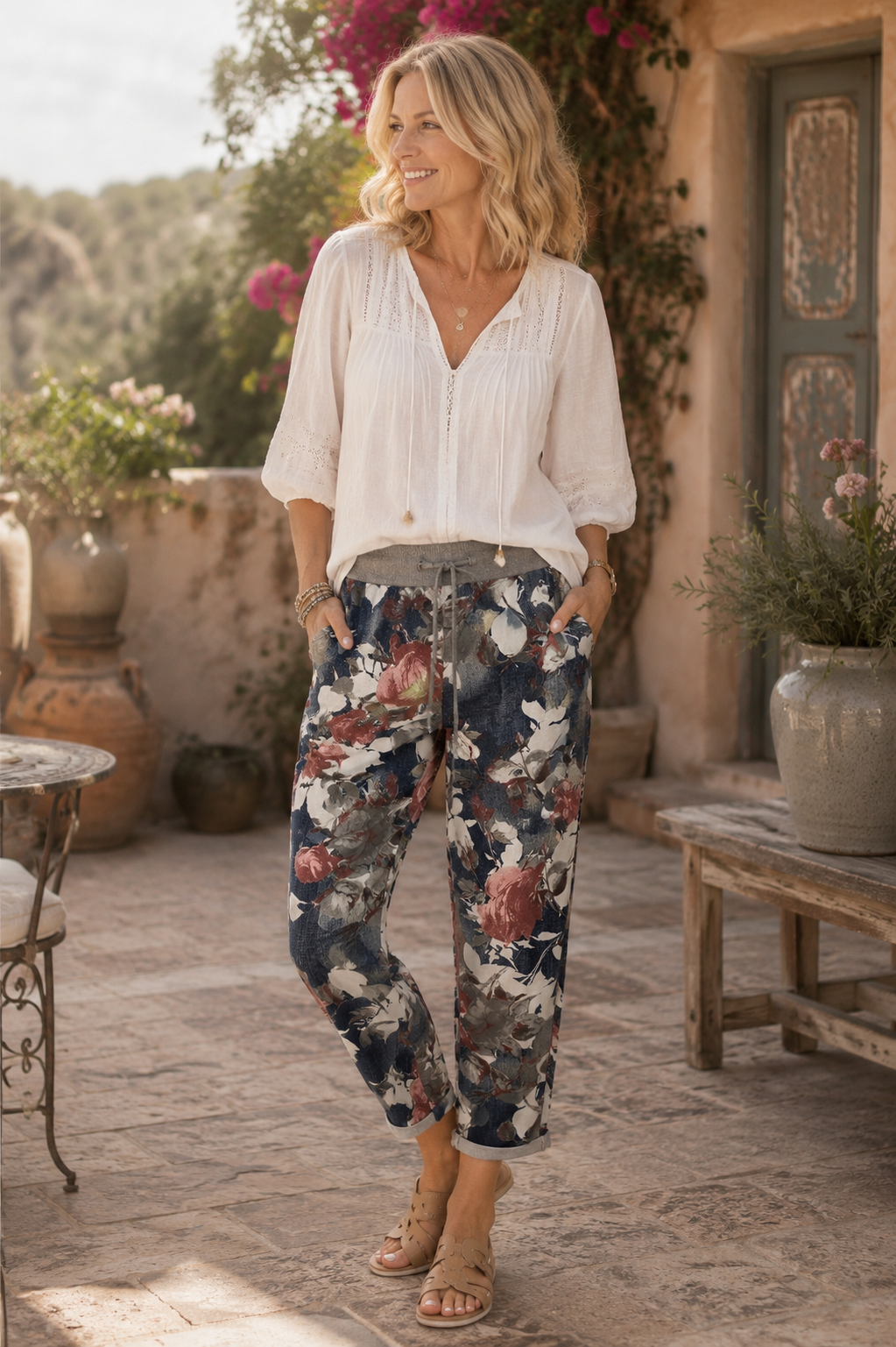Floral Joggers