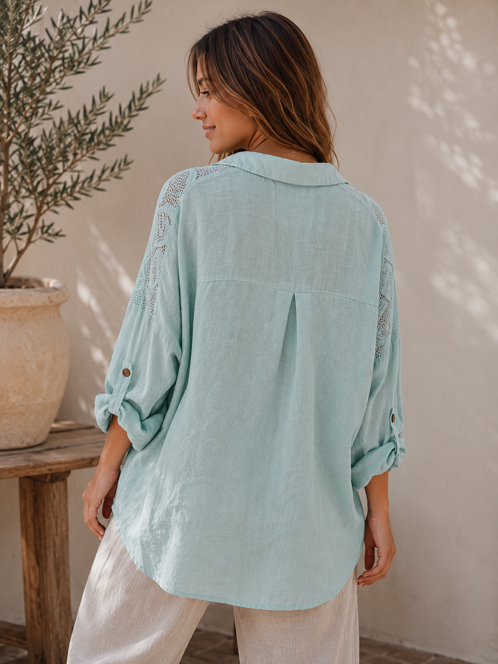 Lola Linen Button Up
