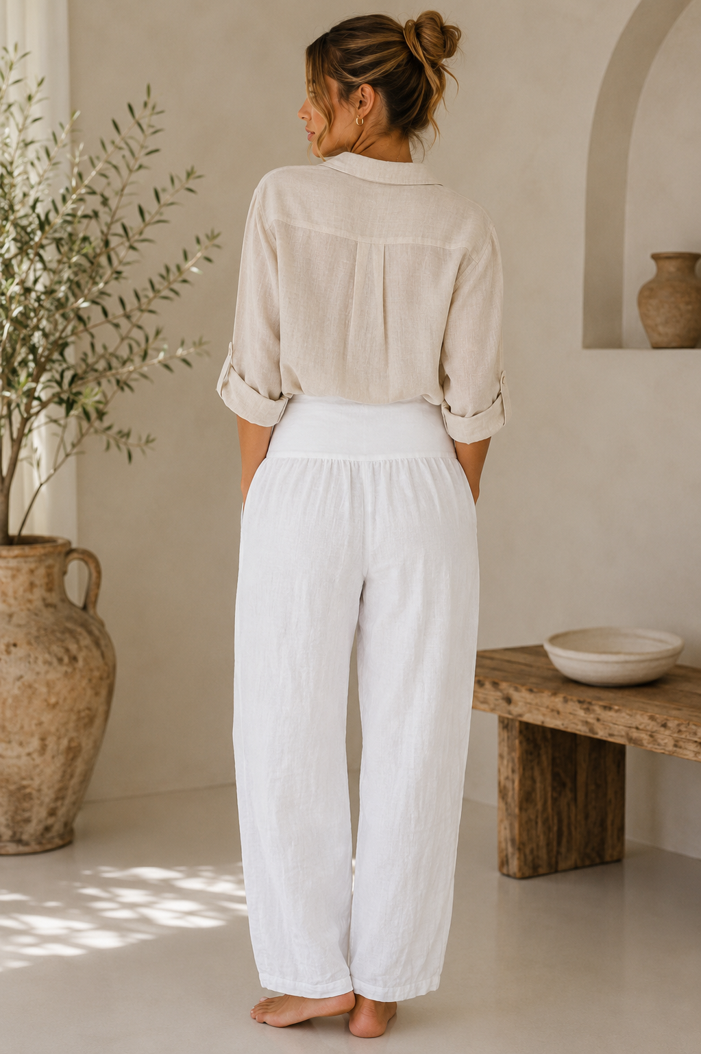 Valeria Linen Pant