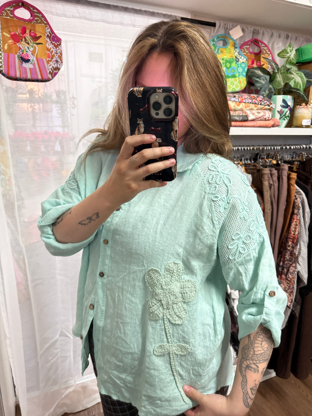 Lola Linen Button Up