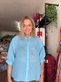 CKM Blouse - Skylight Blue
