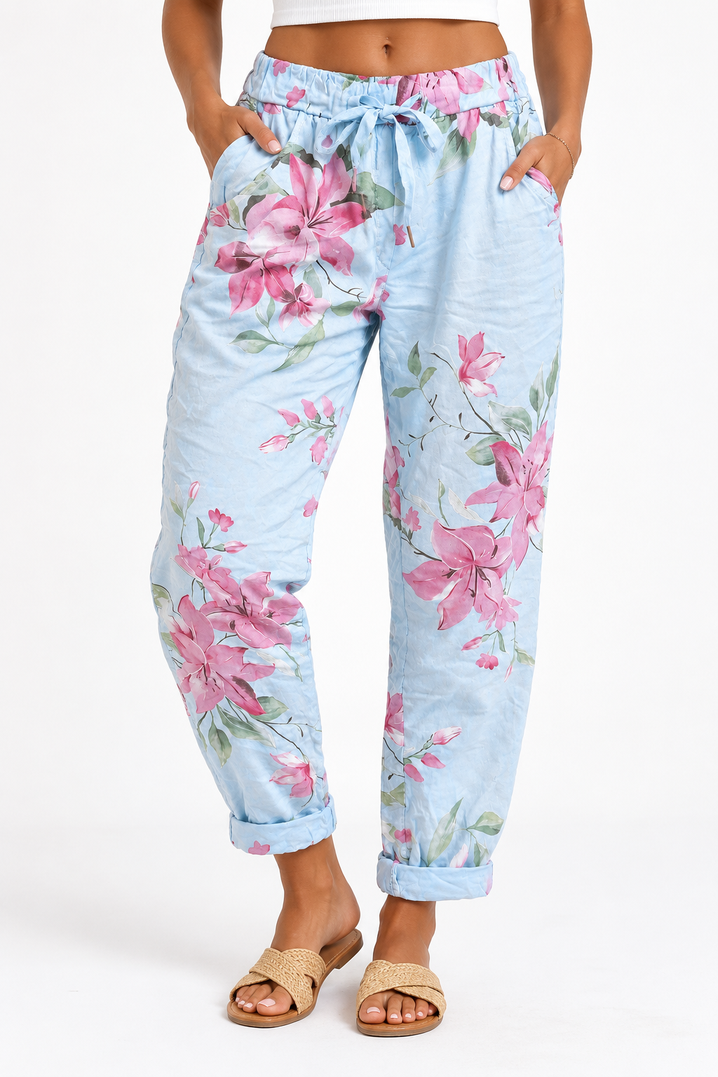 Lila Bloom Pants - Blue