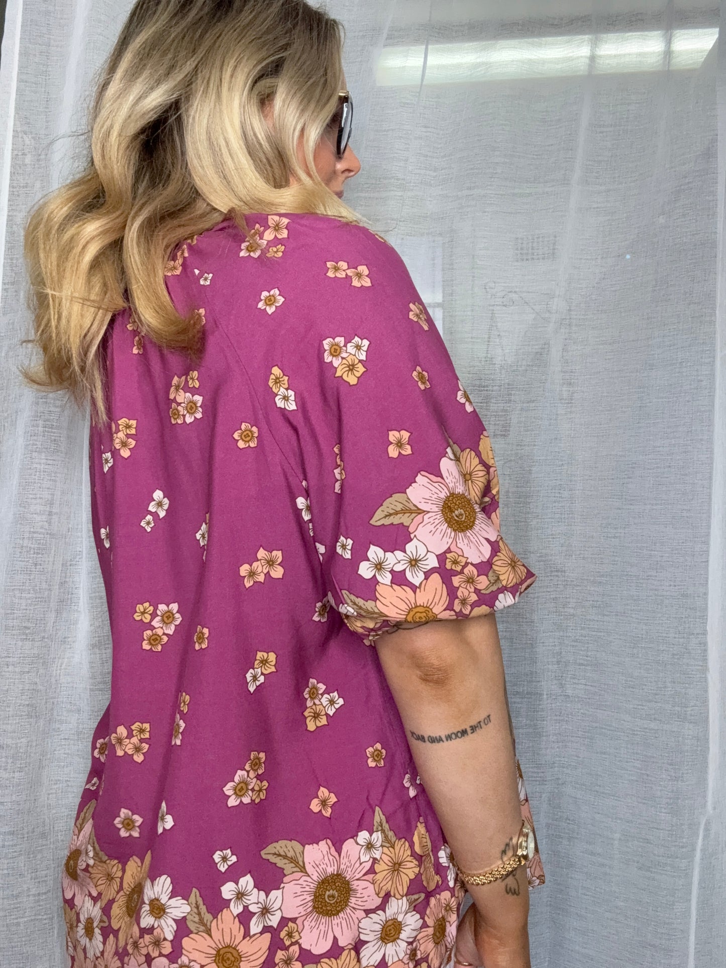 Arden Blouse - Bee Orchid